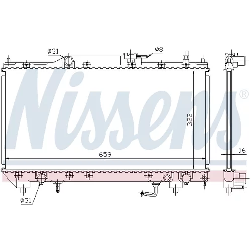 Chladič motora 64782A /NISSENS/ - obr. 4