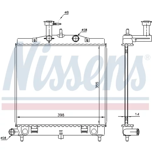 Chladič motora NISSENS 66760 - obr. 4