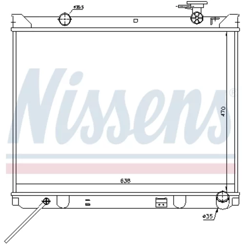 Chladič motora NISSENS 66766 - obr. 4