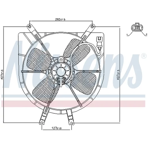 Ventilátor chladenia motora NISSENS 85043 - obr. 4