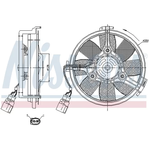 Ventilátor chladenia motora NISSENS 85547 - obr. 5