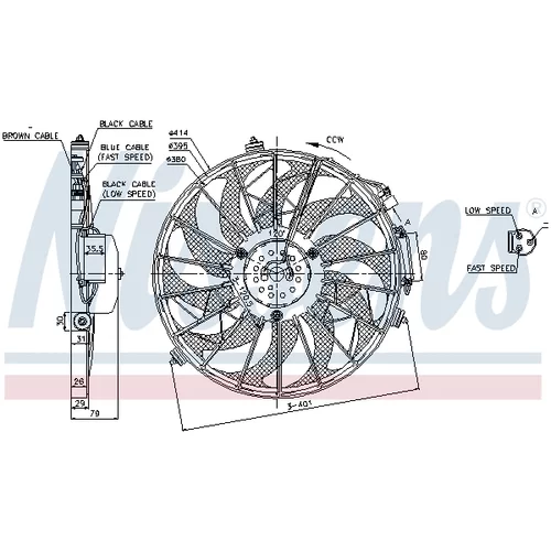 Ventilátor chladenia motora NISSENS 85648 - obr. 5