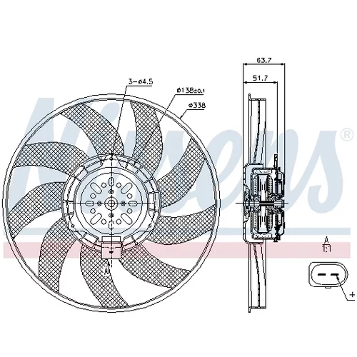 Ventilátor chladenia motora 85727 /NISSENS/ - obr. 6