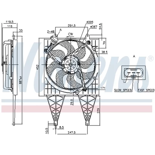 Ventilátor chladenia motora NISSENS 85797 - obr. 5