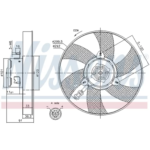 Ventilátor chladenia motora NISSENS 85799 - obr. 5