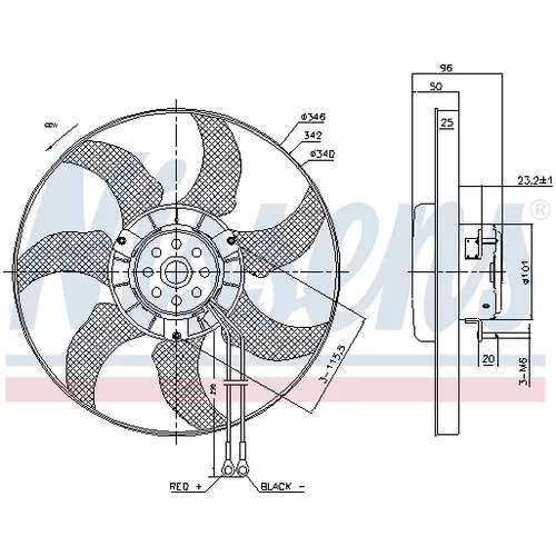 Ventilátor chladenia motora NISSENS 85802 - obr. 4