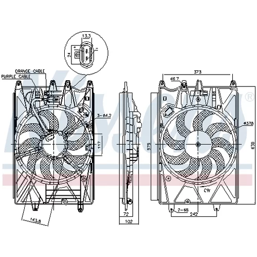 Ventilátor chladenia motora NISSENS 85937 - obr. 7