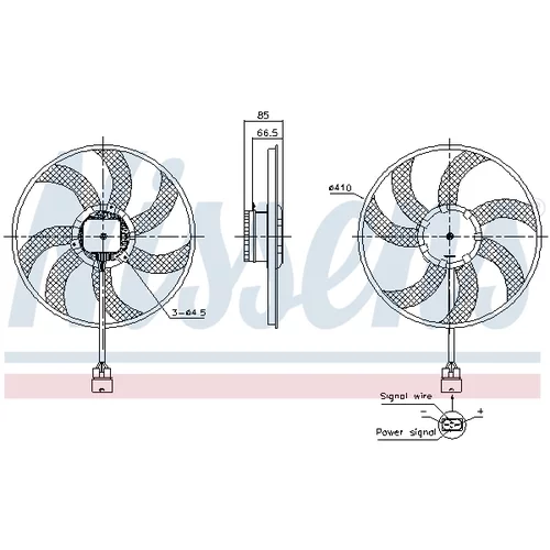 Ventilátor chladenia motora NISSENS 85940 - obr. 5