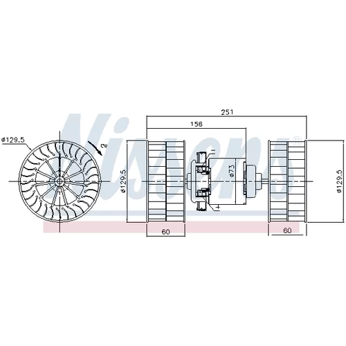 Vnútorný ventilátor NISSENS 87190 - obr. 5