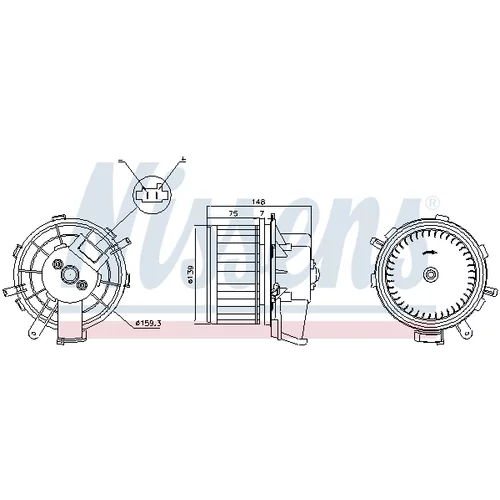 Vnútorný ventilátor NISSENS 87292 - obr. 5