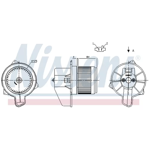 Vnútorný ventilátor NISSENS 87306 - obr. 5