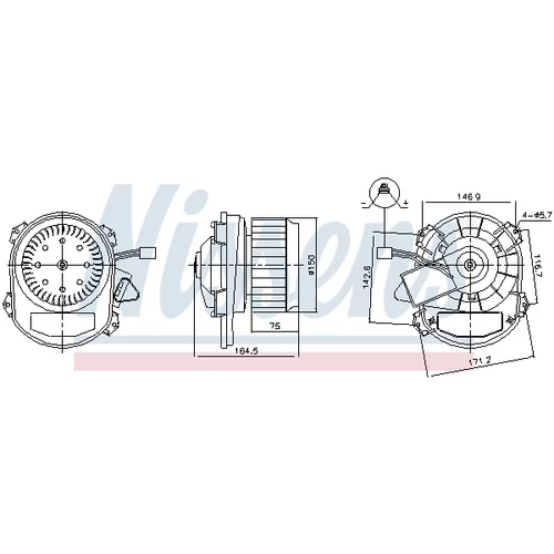 Vnútorný ventilátor NISSENS 87551 - obr. 5