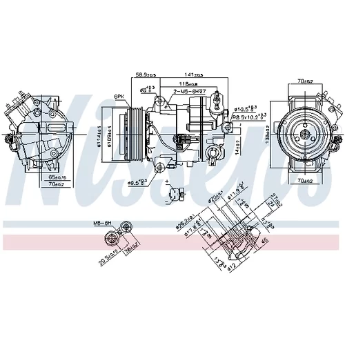 Kompresor klimatizácie 890263 /NISSENS/ - obr. 6