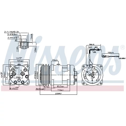 Kompresor klimatizácie NISSENS 89776 - obr. 6