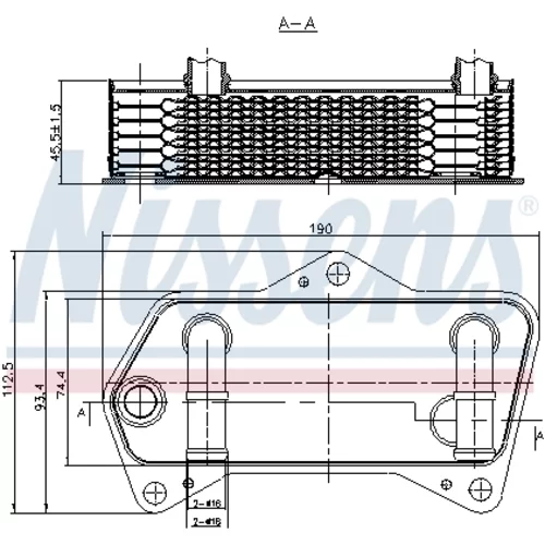 Chladič oleja automatickej prevodovky 90653 /NISSENS/ - obr. 5