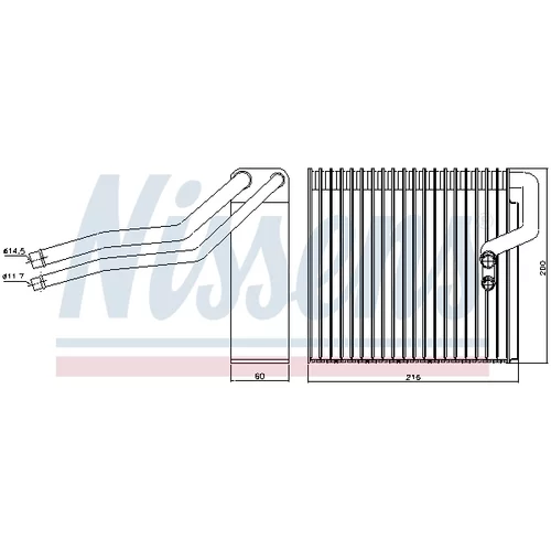 Výparník klimatizácie NISSENS 92184 - obr. 4