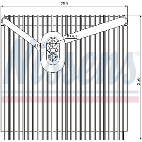 Výparník klimatizácie NISSENS 92267 - obr. 4