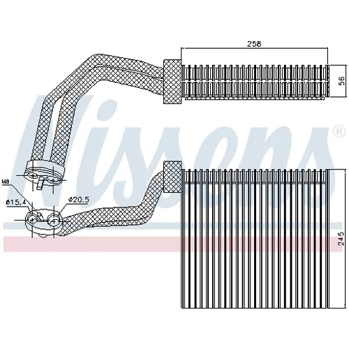 Výparník klimatizácie NISSENS 92293 - obr. 5