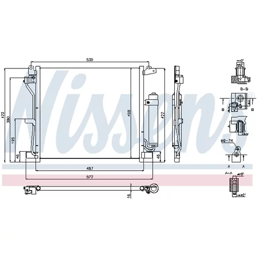 Kondenzátor klimatizácie NISSENS 940337 - obr. 7