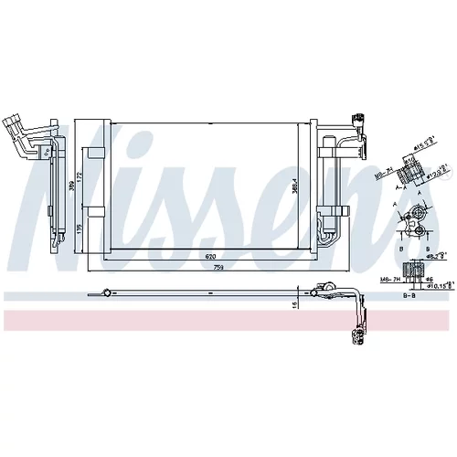 Kondenzátor klimatizácie NISSENS 940355 - obr. 6
