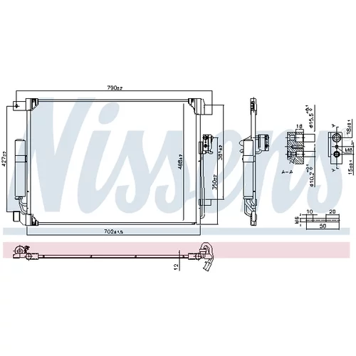 Kondenzátor klimatizácie NISSENS 941208 - obr. 7