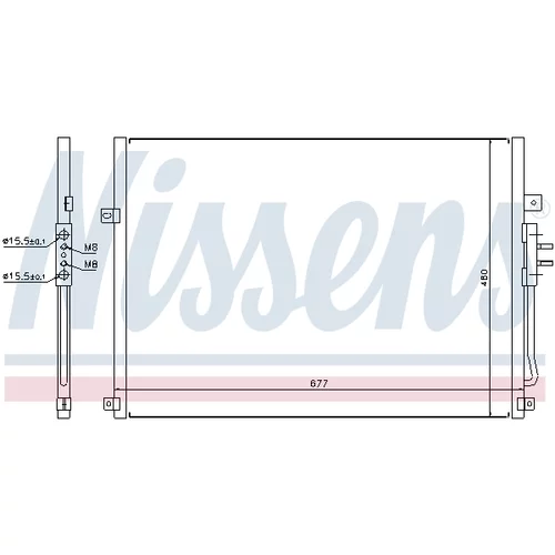 Kondenzátor klimatizácie NISSENS 94464 - obr. 6