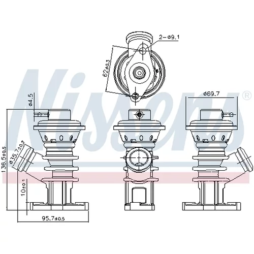 EGR ventil NISSENS 98191 - obr. 6