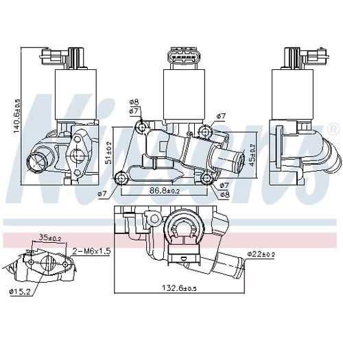 EGR ventil NISSENS 98195 - obr. 6