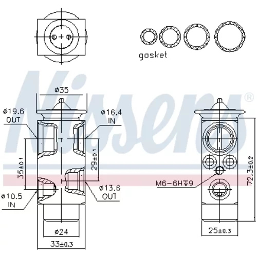 Expanzný ventil klimatizácie 999348 /NISSENS/ - obr. 5