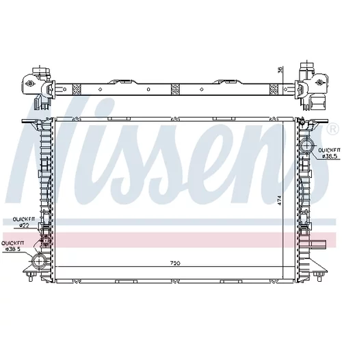 Chladič motora NISSENS 60356 - obr. 4