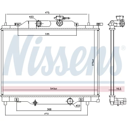 Chladič motora NISSENS 606110 - obr. 4