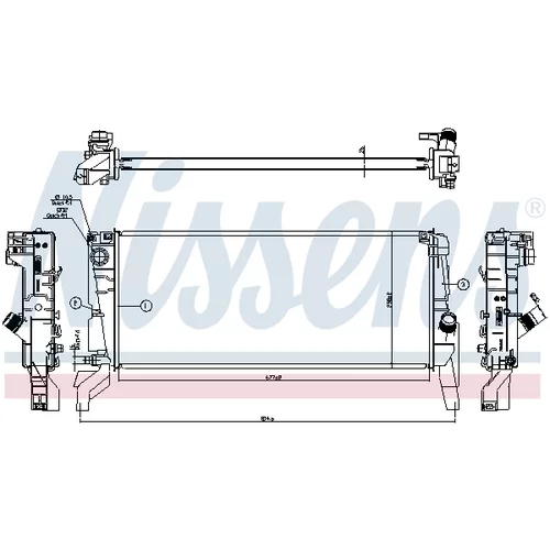 Chladič motora NISSENS 606246 - obr. 4