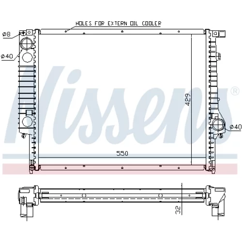 Chladič motora NISSENS 60759A - obr. 4