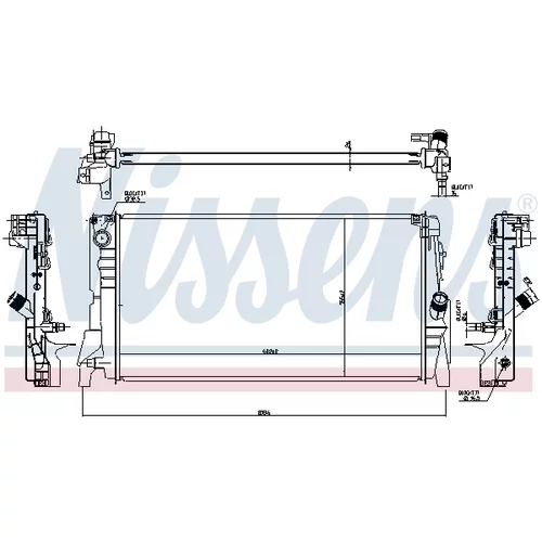 Chladič motora NISSENS 60863 - obr. 5