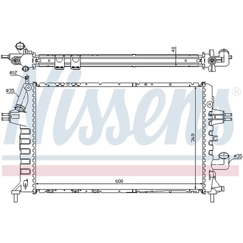 Chladič motora NISSENS 63021A - obr. 4