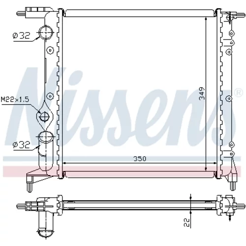 Chladič motora 639261 /NISSENS/ - obr. 4