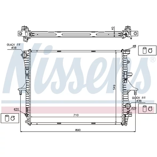 Chladič motora NISSENS 65276A - obr. 5