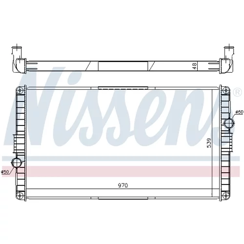 Chladič motora NISSENS 65468A