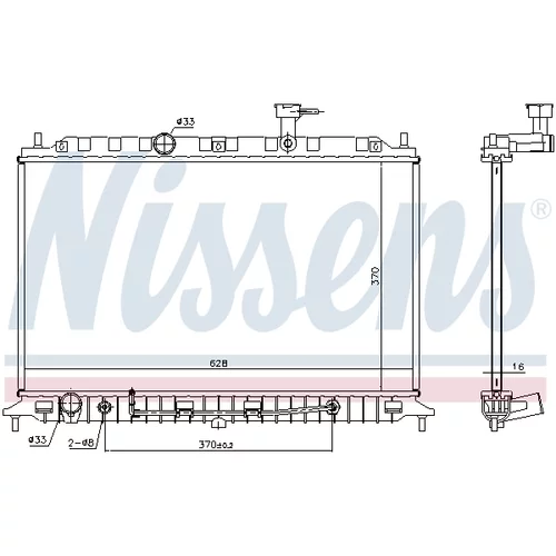 Chladič motora NISSENS 66769 - obr. 4