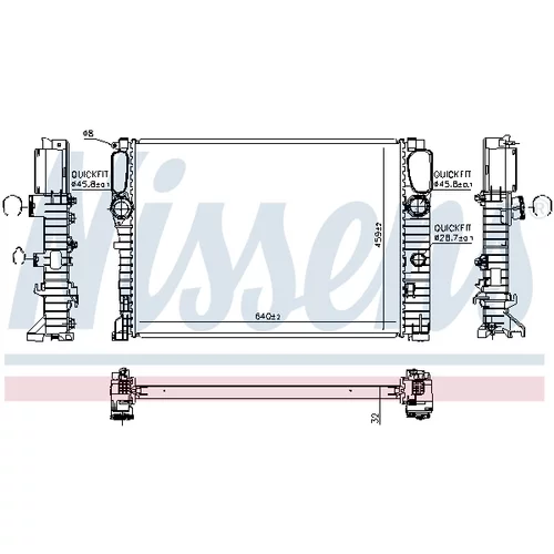 Chladič motora NISSENS 67102A - obr. 5