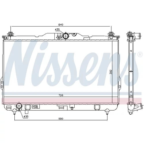 Chladič motora NISSENS 675017 - obr. 4