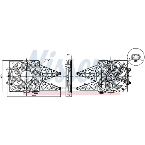 Ventilátor chladenia motora NISSENS 850047 - obr. 10