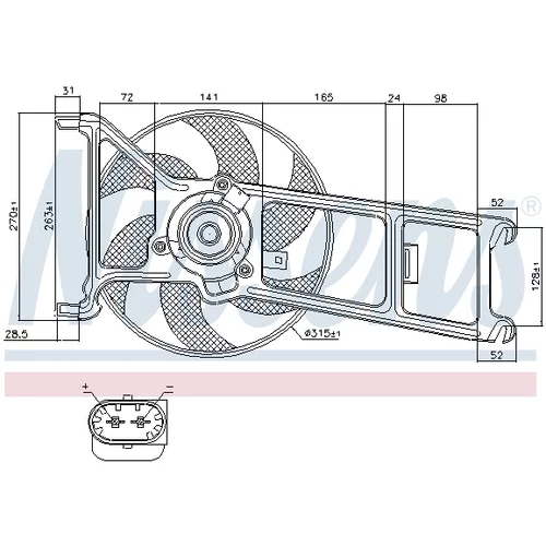 Ventilátor chladenia motora NISSENS 85023 - obr. 5