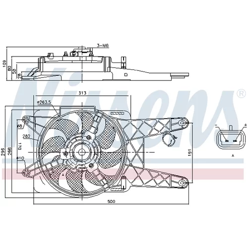 Ventilátor chladenia motora NISSENS 85138 - obr. 5