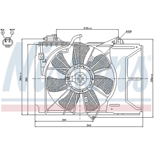 Ventilátor chladenia motora NISSENS 85328 - obr. 5