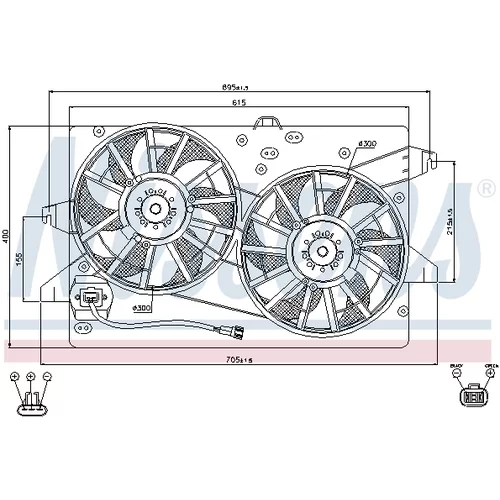 Ventilátor chladenia motora NISSENS 85483 - obr. 7