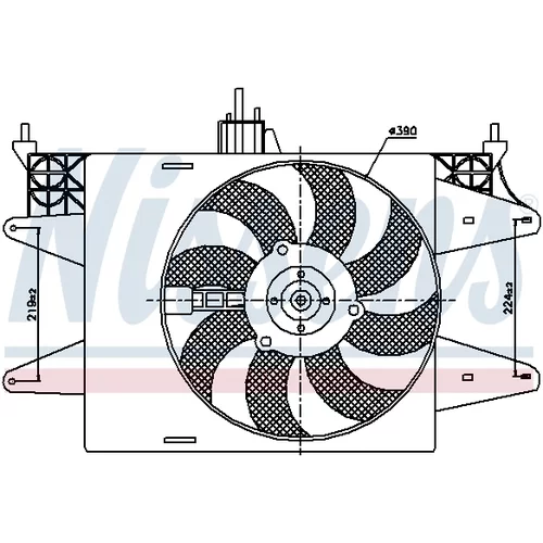 Ventilátor chladenia motora NISSENS 85572 - obr. 5