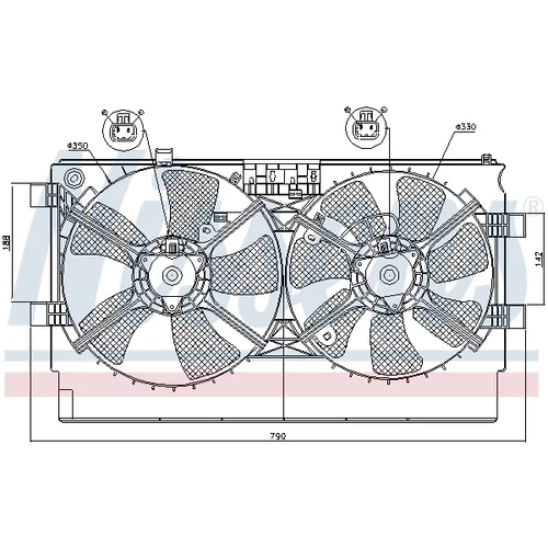 Ventilátor chladenia motora NISSENS 85635 - obr. 5