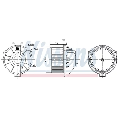 Vnútorný ventilátor NISSENS 87429 - obr. 4