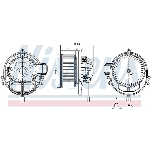 Vnútorný ventilátor NISSENS 87431 - obr. 5